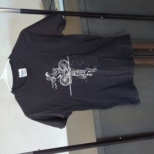 Port and Company Black Bicycle Graphic Tee